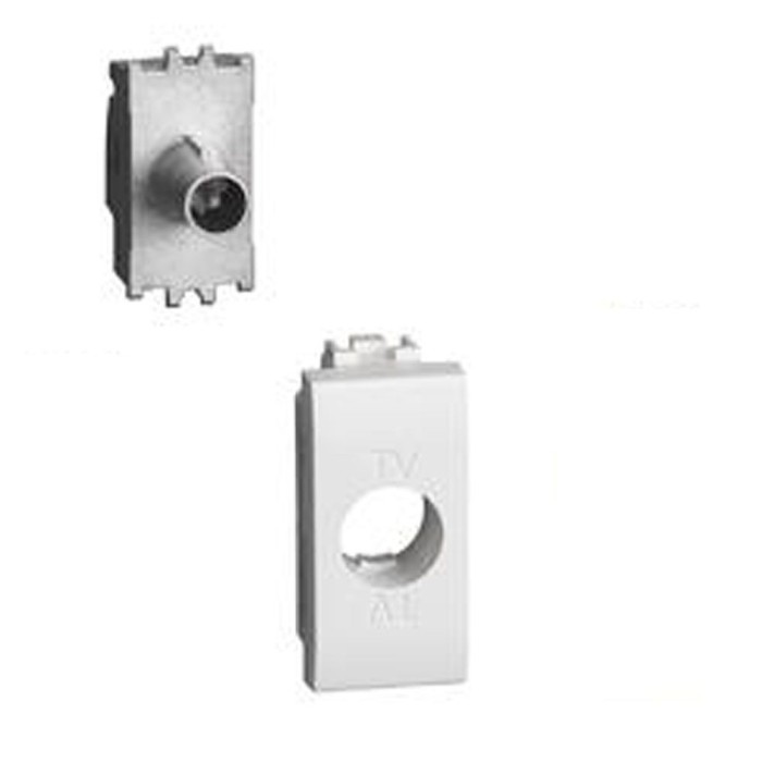 Priza TV de trecere 1M 10dB Living Light Bticino alb N4202P10N