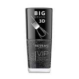 Lac de unghii Vip, 3D, Revers, negru, 12 ml, Nr 122 - sidefat, cu particule