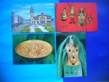 HOPCT LOT 2071 TEZAUR CLOSCA CU PUI-DE AUR BUZAU -4 CARTI POSTALE-NECIRCULATE