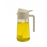 Sticla cu pulverizator si oliviera pentru ulei, otet sau alte lichide 2 in 1, dubla functie pulverizare si curgere, recipient din sticla, 500 ml culoa