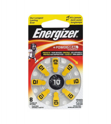 Energizer 10 / PR70 1,4V Baterie pentru aparate auditive - fara mercur-Conținutul pachetului 1x Blister foto