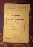 Elemente de psihologie pedagogic&atilde; / I. Nisipeanu 1926