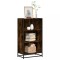 Gossi biblioteca, stejar fumuriu, 60x35x107,5 cm, lemn prelucrat