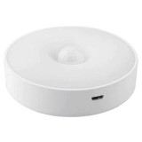 Lampa Veghe LED Senzor Miscare, USB, 0.6W, Lumina Alba, Magnetica, Reincarcabila, Copii, Bebelusi, Siguranta, Dormitor, Portabila