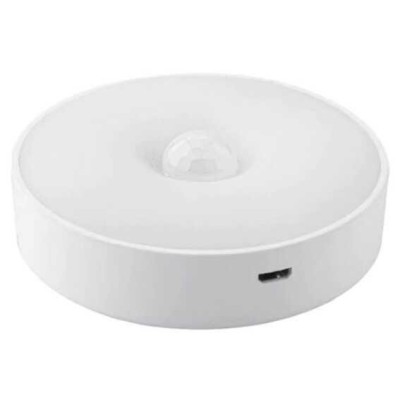 Lampa de Veghe LED, cu Senzor de Miscare, Lumina Alba, Incarcare USB, 0.6W foto