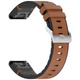 Curea pentru Instinct 2S/2S Solar/Approach S70 42mm/fenix 7S Pro Sapphire Solar - Techsuit Watchband QuickFit 20mm (W071) - Brown
