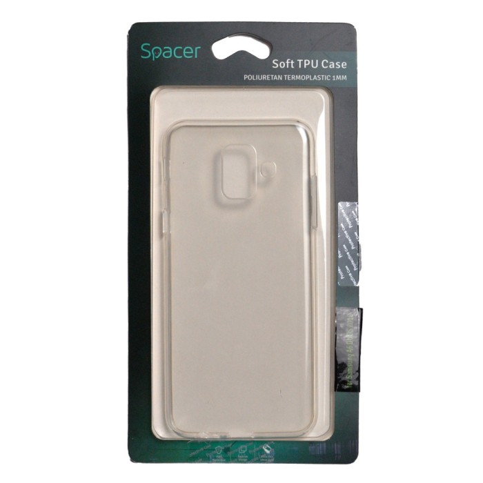 Husa Samsung A6 DUOS 2018 Spacer, transparenta, grosime 1 mm, material flexibil TPU &quot;SPT-STS-SA.A6D2018&quot;