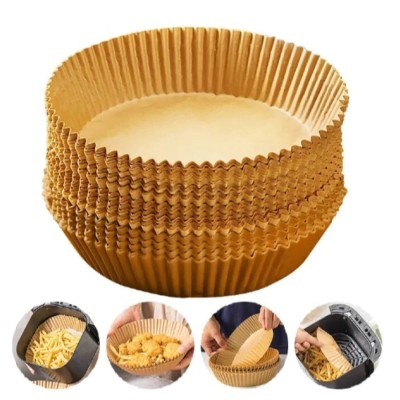 Set 100 bucati hartie de copt pentru friteuza Air Fryer universale foto