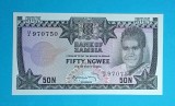 Bancnotă Zambia (pick 14) 50 Ngwee 1973 UNC serie: 14/A 9707..