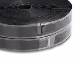 Rola cu arici/Hook-and-Loop 25m x 25mm Heavy-duty Negru, Delock 20859