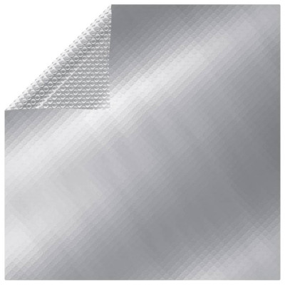 Folie solară plutitoare piscină dreptunghiular argintiu 8x5m PE foto