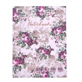 Caiet Notebook B5, 4 Subiecte, Copertă Dura, 140 File, Roz, Oem