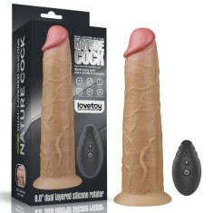 Vibrator (05) cu cap rotabil Platinum Silicon 20 cm