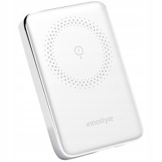 Innostyle Powermag Slim Powerbank Cu Inducție Rapidă Pentru Magsafe 10000Mah Alb
