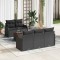 vidaXL Set de canapele pentru grădină 6 pcs Negru 55 x 55 x 37 cm 3356063