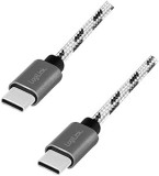 CABLU alimentare si date LOGILINK, pt. smartphone, USB 2.0 Type-C (T) la USB 2.0 Type-C (T), set de 3 cabluri: 0.5/1/2m, premium, cablu cu impletire d