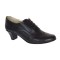 Pantofi dama casual din piele naturala box - Model Negru cu siret P17BL