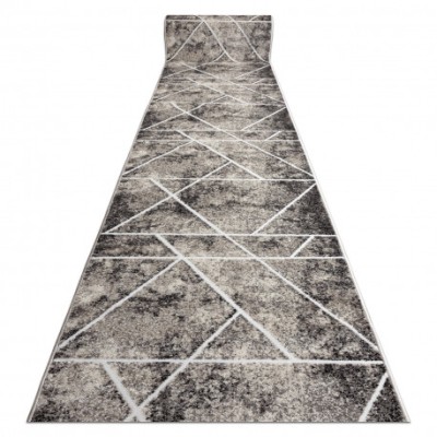 Traversa MATEO 8031/944 Modern, geometric, triunghiuri - structural gri / bej, 80 cm foto