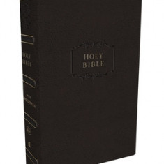 Kjv, Center-Column Reference Bible with Apocrypha, Leathersoft, Black, 73,000 Cross-References, Red Letter, Comfort Print: King James Version: King Ja