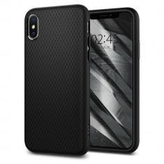 Husa Originala Spigen Liquid Air iPhone X/xs Matte Black foto