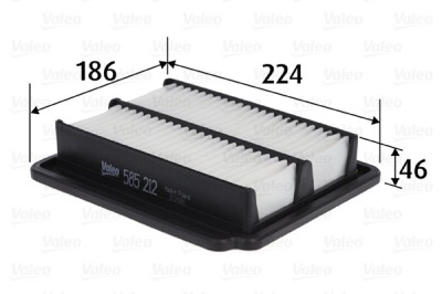VALEO 585212 Filtru aer foto