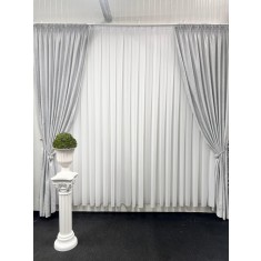 Set doua draperii Gravel, gri deschis