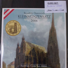 Austria 2006 - Set complet de euro bancar de la 1 cent la 2 euro BU