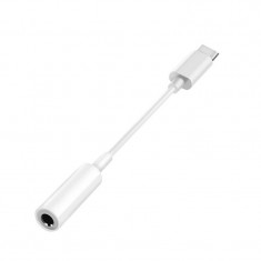 Cablu / AUX / Adaptor USB Type C la Jack 3.5 mm Mama, Alb foto