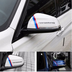 Sticker auto sticker decorativ oglinda negru sau alb bmw m performance foto