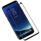 Folie protectie din sticla Samsung G950 Galaxy S8 pentru tot ecranul (Full Cover) curbata 3D (Case Friendly), Neagra