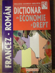 DICTIONAR DE ECONOMIE SI DREPT FRANCEZ-ROMAN-CORNELIU NASTASE, SILVIA GHINCULOV, GABRIELA VARTOSU foto