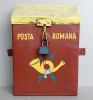 Cutie postala metalica vintage, inscriptionata Posta Romana, cu lacat anii 70, Cutii