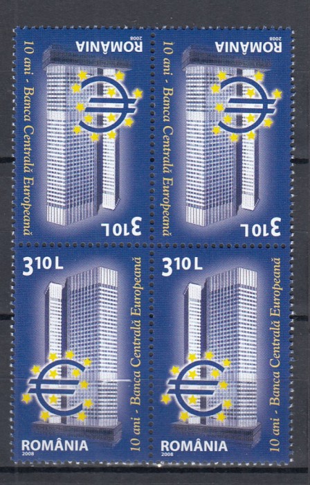 ROMANIA 2008 LP 1804 b B. C. E. PERECHE TETE-BECHE MNH