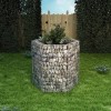 Gossi Strat Inaltat Gabion Hexagonal, Otel Galvanizat, 100x90x100cm, Argintiu, Jardiniera Gradina, Rezistent Intemperii