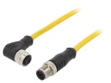 Cablu de Conectare M12 4 PIN 10m 250VAC 4A PVC IP68