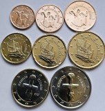 Set complet 8 monede 1,2,5,10,20,50 euro cent, 1, 2 euro 2020 Cipru, unc, Europa