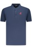 U.S. Grand POLO Tricou barbati cu guler tunica, logo brodat, regular fit, bleumarin, M, U.S. GRAND POLO EQUIPMENT &amp; APPAREL