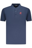 Cumpara ieftin U.S. Grand POLO Tricou barbati cu guler tunica, logo brodat, regular fit, bleumarin, S