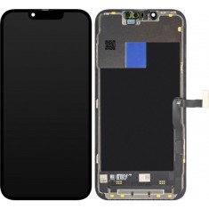 Display cu Touchscreen JK pentru Apple iPhone 13 Pro, cu Rama, Versiune LCD In-Cell IC Movable, Negru