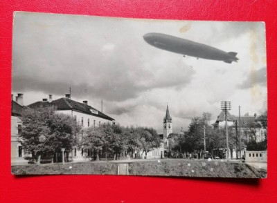Sibiu Zeppelin deasupra orasului foto