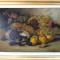 Elena M&uuml;ller-Stăncescu-Natură statică cu fructe, tablou pictat &icirc;n ulei (1940)