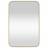 Oglindă de perete, auriu, 40x60 cm, dreptunghiulară