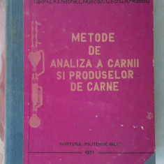 METODE DE ANALIZA A CARNII SI PRODUSELOR DIN CARNE ,BANU ,ENACHE,MUSCA,NEDELCU