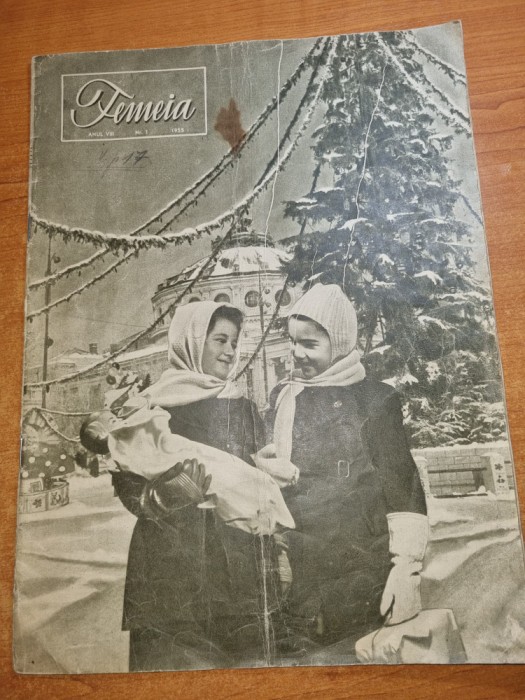 revista femeia ianuarie 1955-articol si foto orasul cluj