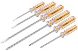 Set 6 Surubelnite Mecanice Cr-V Tolsen, V&acirc;rf Magnetic, M&acirc;nere PVC, 3x75, 5x100, 6x150, PH0x75, PH1x100, PH2x150 mm