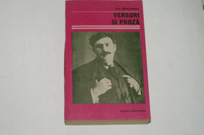 Versuri si proza - Ion Minulescu - 1986 foto