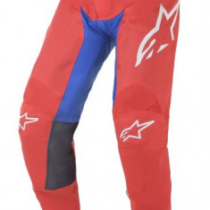 Pantaloni Moto Alpinestars Mx Racer Supermatic Alb / Rosu / Albastru Marimea 32 3721521/3172/32