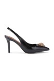Kurt Geiger London stilettos de piele Belgravia High Sling culoarea negru, 3422800309