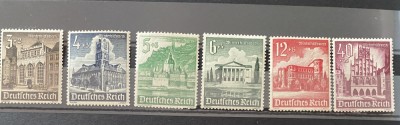 Germania/ Deutsche Reich 1940 Arhitectura/ Castele , MH INCOMPLET cu sarniera 6v foto