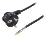 Cablu Electric 3x1mm2 PVC Negru 3m 16A 250V